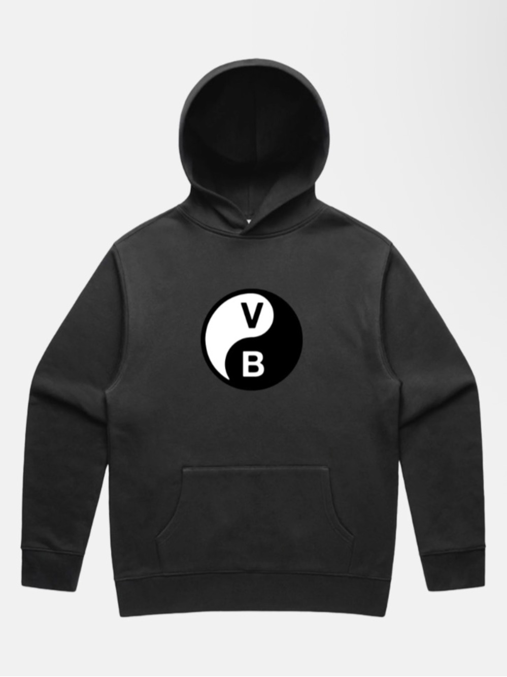 V**gra Boys Tour Merch  VB Yin-Yang Logo Hooded Sweatshirt - Charcoal